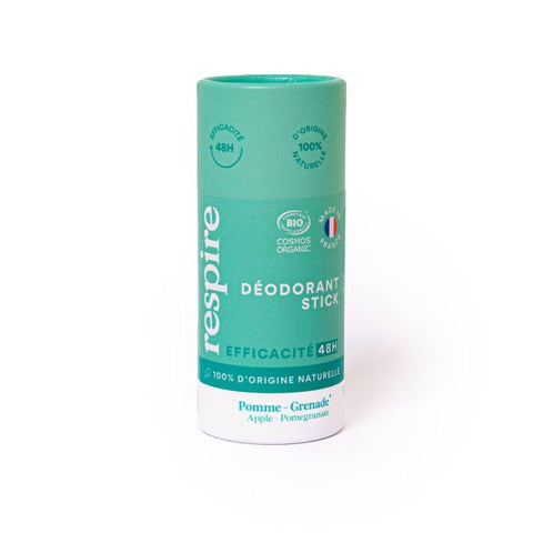 Déodorant stick bio effacasité 48 heures, Respire - Bio et sans additif