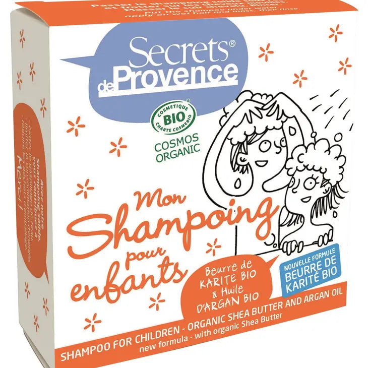 Shampoing solide bio enfants Secrets de Provence - Bio et sans additif